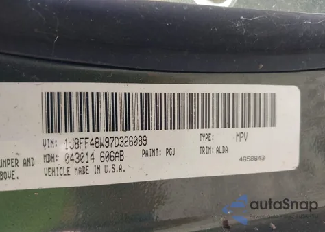 2007 Jeep Patriot Limited из США, поврежденный, VIN 1J8FF48W97D326089